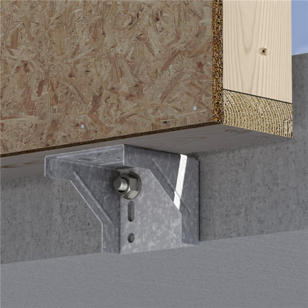Équerre mur rideau ACW155 123x154x150 mm