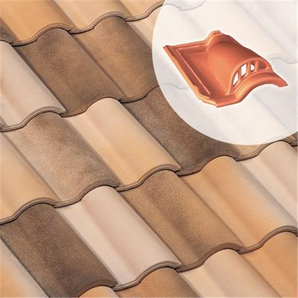 Tuile chatière grillagée Gallo Romane (GL111) - ouverture 21 cm² - Beige