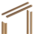 Kit huisserie de finition Gypso en MDF à peindre pour châssis à galandage - 100,0 CM x 210,0 CM