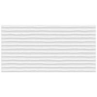 Faïence salle de bain en grès cérame émaillé - Cairo blanc mat à relief - 60,0 CM x 31,6 CM - ép. 9,50 MM