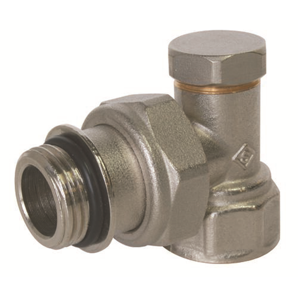 Coude de réglage nickelé à visser femelle 3/8 auto-étanche