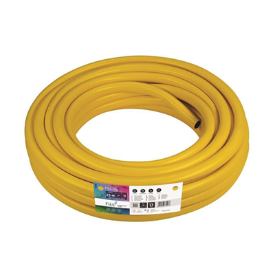 Tuyau d'arrosage semi-professionnel Lily Fitt - Diamètre 25 mm - Longueur 25 mètres - Jaune