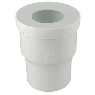 Pipe WC sortie droite Nicoll - Diamètre raccord 100 mm - PVC blanc