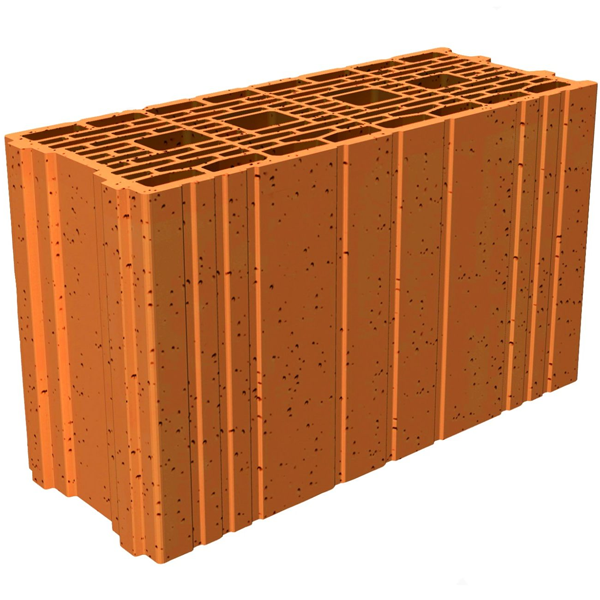 Brique Porotherm GF R20 TH+ Grand Format Roulée 20 cm R 1,45 m²K/W - H.299 MM L.500 MM Ép.200 MM