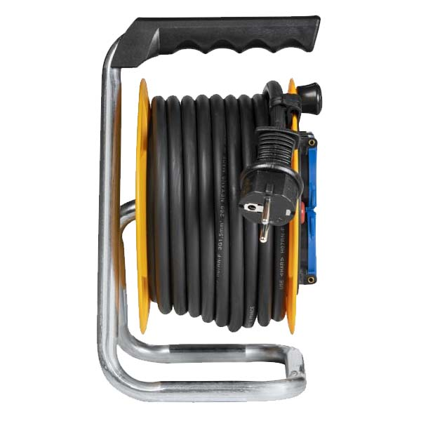 Enrouleur électrique Brennenstuhl Baby Pro - câble de 10,0 M H07RN-F 3G1,5 avec 4 prises à clapet