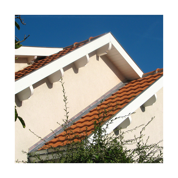 Protège panne Relief avec aérateurs pour charpente traditionnelle - Larg. 81 MM x Haut. 200,00 MM - Long. 400,0 MM - Blanc