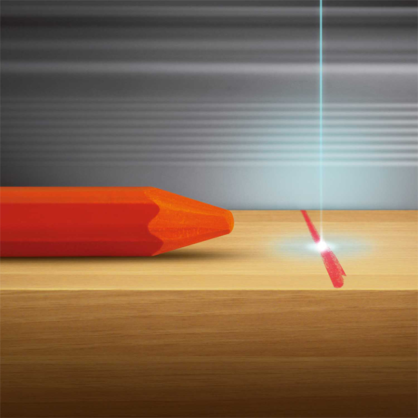 Boîte de 12 craies luminescentes à base d'huile - visibilité élevée pour outils à lecture optique - 797 Profi Lyra - Orange Fluo