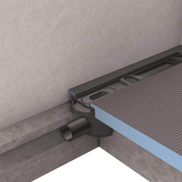 Écoulement linéaire horizontal Mini Max Wedi Fundo pour receveur de douche - DN 40