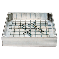 Chassis de visite Alusol Pro H80/500 à remplir pour carrelage ou pavés