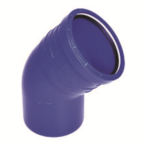 COUDE 45° MF DN100 - SANCOL - PP SN4