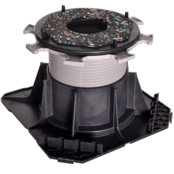 Plot pour terrasse en dalles autonivelant Cleman Jouplast - hauteur réglable de 80 à 130 MM