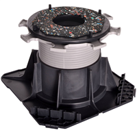 Plot pour terrasse en dalles autonivelant Cleman Jouplast - hauteur réglable de 80 à 130 MM