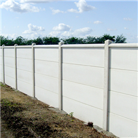 Poteau en béton à feuillure totale Maubois pour clôture pleine - section 12 CM x 12 CM - hauteur 260 CM