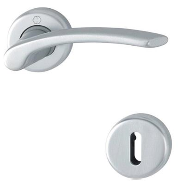 Ensemble sur rosace clé à condamnation Ibiza Hoppe aluminium porte de 38-42mm carré 7mm