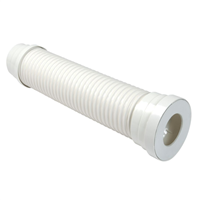 Pipe souple Nicoll pour WC - Diamètre mâle 100/93 mm - Longueur 570 mm - PVC Blanc