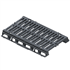 Grille de caniveau en fonte D400 PMR boulonnée sur longerons avec 4 vis inox - 750 x 615,0 mm