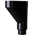 Jambonneau universel MEP 810JAM pour tuyau de descente de gouttière Ø 80 - 100 mm  - PVC Noir