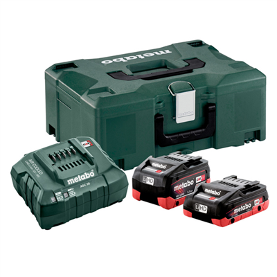 Pack de démarrage Metabo 1 batterie LiHD 18V 4Ah 1 Batterie LiHD 18V 5,5Ah Chargeur ASC55