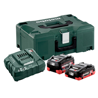 Pack de démarrage Metabo 1 batterie LiHD 18V 4Ah 1 Batterie LiHD 18V 5,5Ah Chargeur ASC55
