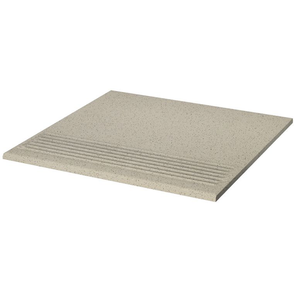 Nez de marche strié grès cérame technique Taurus Granit Lisse mat ABS - 30,0 CM x 30,0 CM ép. 8,00 MM - Tunis