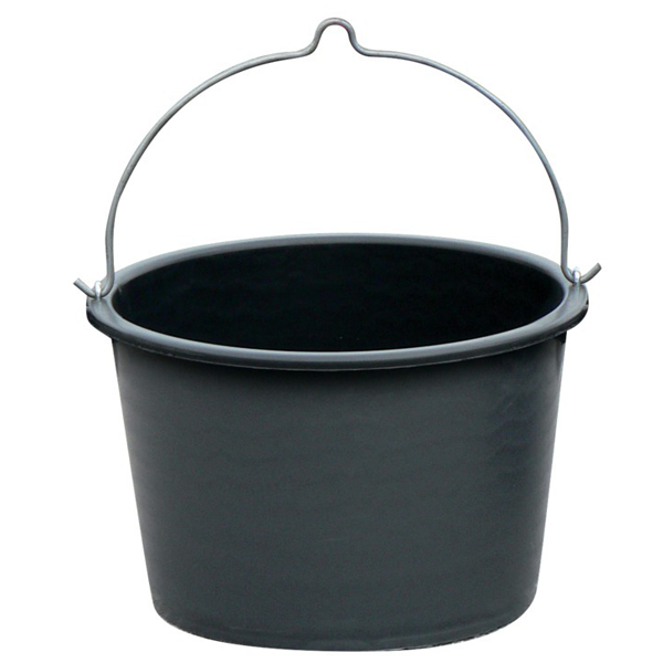 Seau de maçon en plastique avec graduation tous les 5 litres - Taliaplast - capacité 40,0 LTR