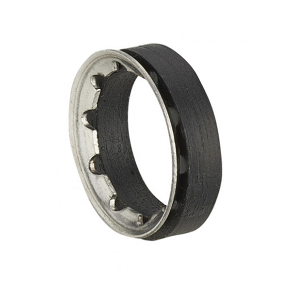 Joint mixte 15 x 21 - Bague inox et joint caoutchouc - Diamètre 12 mm - Noyon & Thiebault - Lot de 5