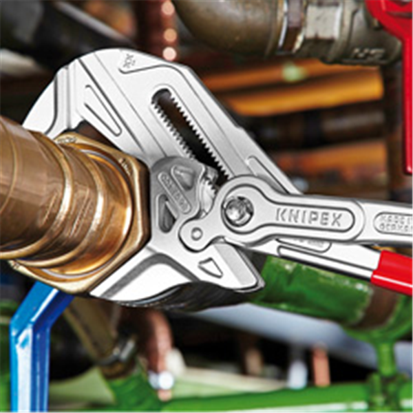 Pince-clé XL nickelée Knipex longueur 400 mm