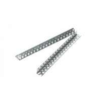 Cornière renfort d'angle perforée acier galvanisé 25,0 MM x 25,0 MM - longueur 2,50 M