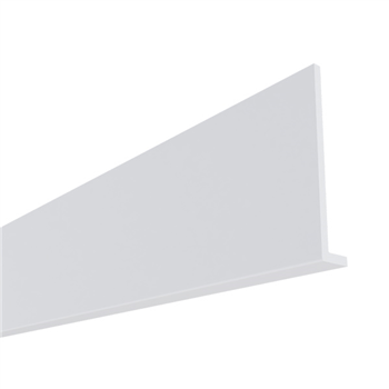 Planche de rive PVC Rivecel L9 à profil carré - Blanc - Haut. 200,00 MM - ép. 9,00 MM - Long. 5,00 M