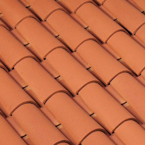 Tuile Canal Midi en couvert et/ou courant - Rouge