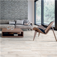 Carrelage intérieur en grès cérame émaillé effet bois Living - 61 CM x 15 CM - ép. 9 MM - Bianco