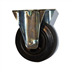 Roulette standard fixe caoutchouc noir diamètre 160 mm