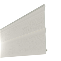 Bardage PVC extérieur imitation bois - Barcel - 300,00 MM x 18,00 MM - Long. 5,00 M - Crème mat