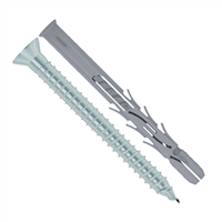 Cheville nylon avec vis tête fraisée - diamètre 9,8 MM longueur 120,0 MM - lot 10