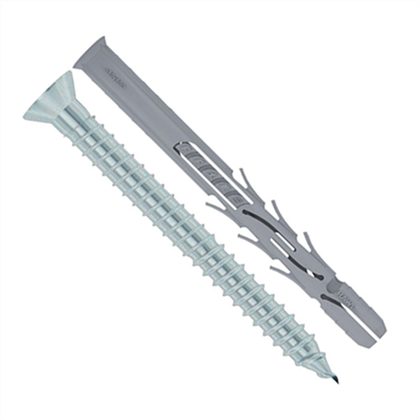 Cheville nylon avec vis tête fraisée - diamètre 9,8 MM longueur 100,0 MM - lot 10