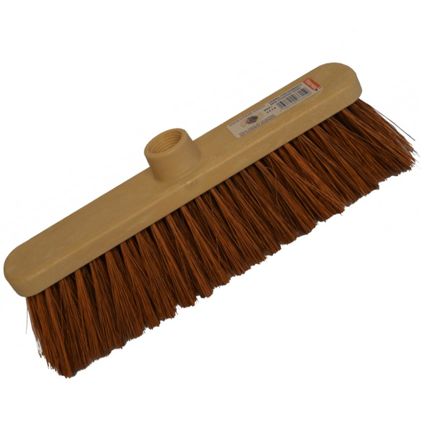 Balai d'intérieur et extérieur évolution coco - fibre PET recyclé - sans manche - longueur 28,5 cm