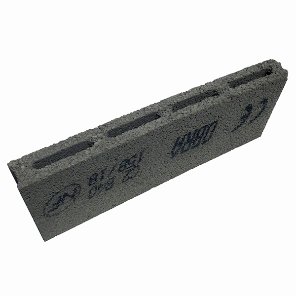 Planelle bloc béton - B40 Obra - 500x50x250 mm - 2 parois 4 trous
