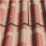 Plaque ondulée à 5 ondes - Coloragri FR PO5 - standard flammée - 1,52 M x 0,92 M