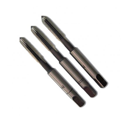 Taraud à main acier Tivoly diamètre 5 mm longueur 58 mm - jeu de 3 tarauds