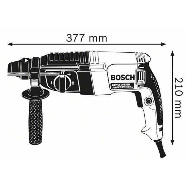 Marteau perforateur Bosch SDS PLUS GBH 2-26 professionnel - 830W 2.7 J - avec mallette