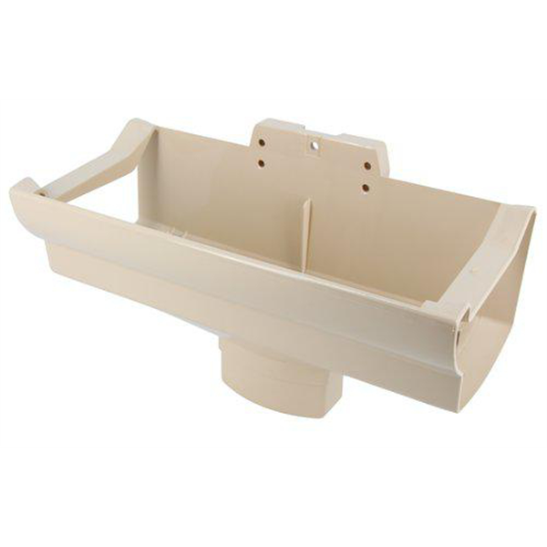 Naissance centrale à dilatation Nicoll NAD289S pour gouttière LG28 - Techtan - tube ovoïde 90 x 56 mm - sable