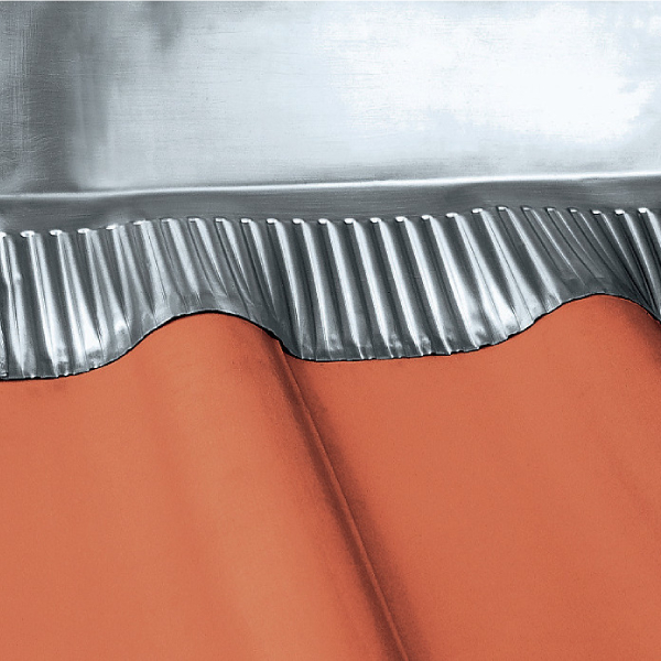 Feuille de zinc en rouleau Rheinzink pour raccords - Zinc malléable Plissé - 15,00 m x 333,0 mm - ép. 0,60 mm