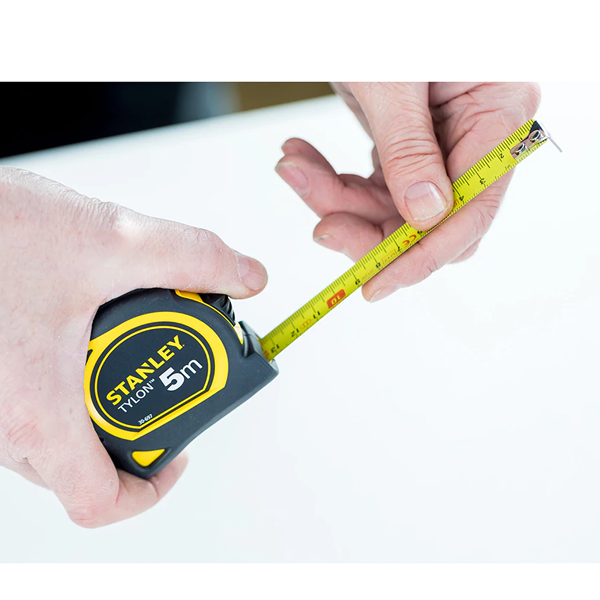 Mesure mètre à ruban Stanley Tylon bi-matière 8 mètres x 25 mm classe 2