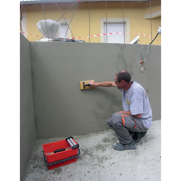 Taloche éponge sur plateau bois rectangulaire 14 x 25 cm - Mob Mondelin