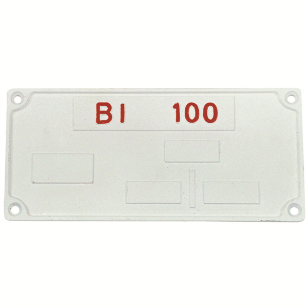 PLAQUE REPERAGE RECTANG.BI 100