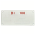 PLAQUE REPERAGE RECTANG.BI 100