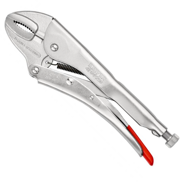 Pince de connexion étau zinguée brillante - Fer laminé - Knipex - Longueur 250 mm