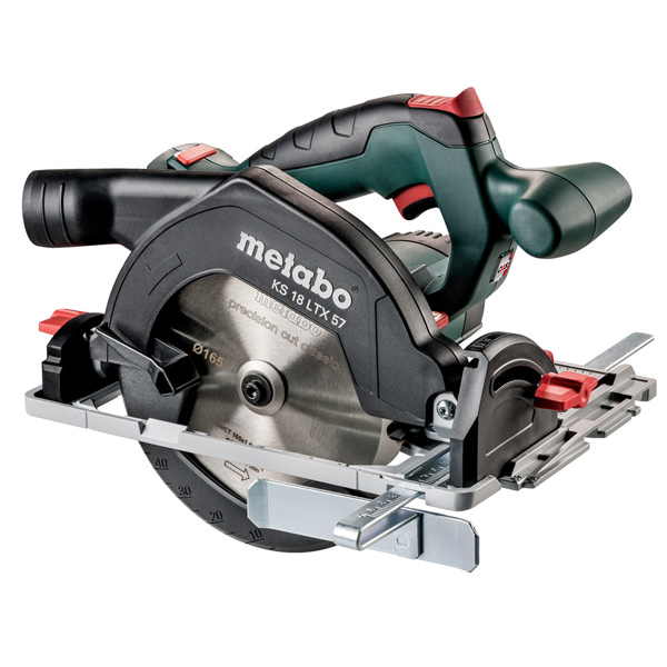 Scie circulaire sans fil 165 mm 18V Metabo KS 18 LTX 57 - en coffret avec lame carbure 18 dents - sans batterie ni chargeur
