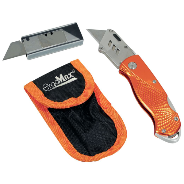 Couteau de poche pliable multi-usages avec 5 lames et étui de rangement