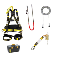 Kit harnais antichute spécial élagueur Levac avec stop-chute cordage longe et valisette